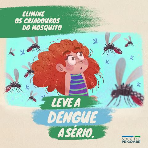 Elimine os criadoros do mosquito